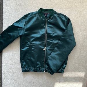 HM jade green bomber jacket